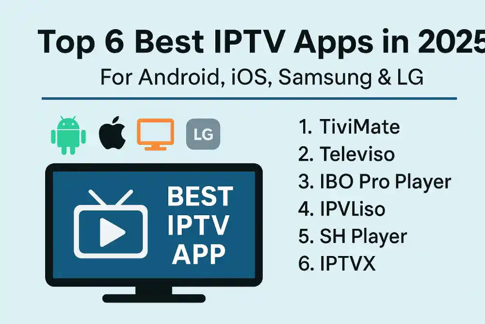 Top 6 Beste IPTV App in 2025 – For Android, iOS, Samsung & LG 1 Beste IPTV App